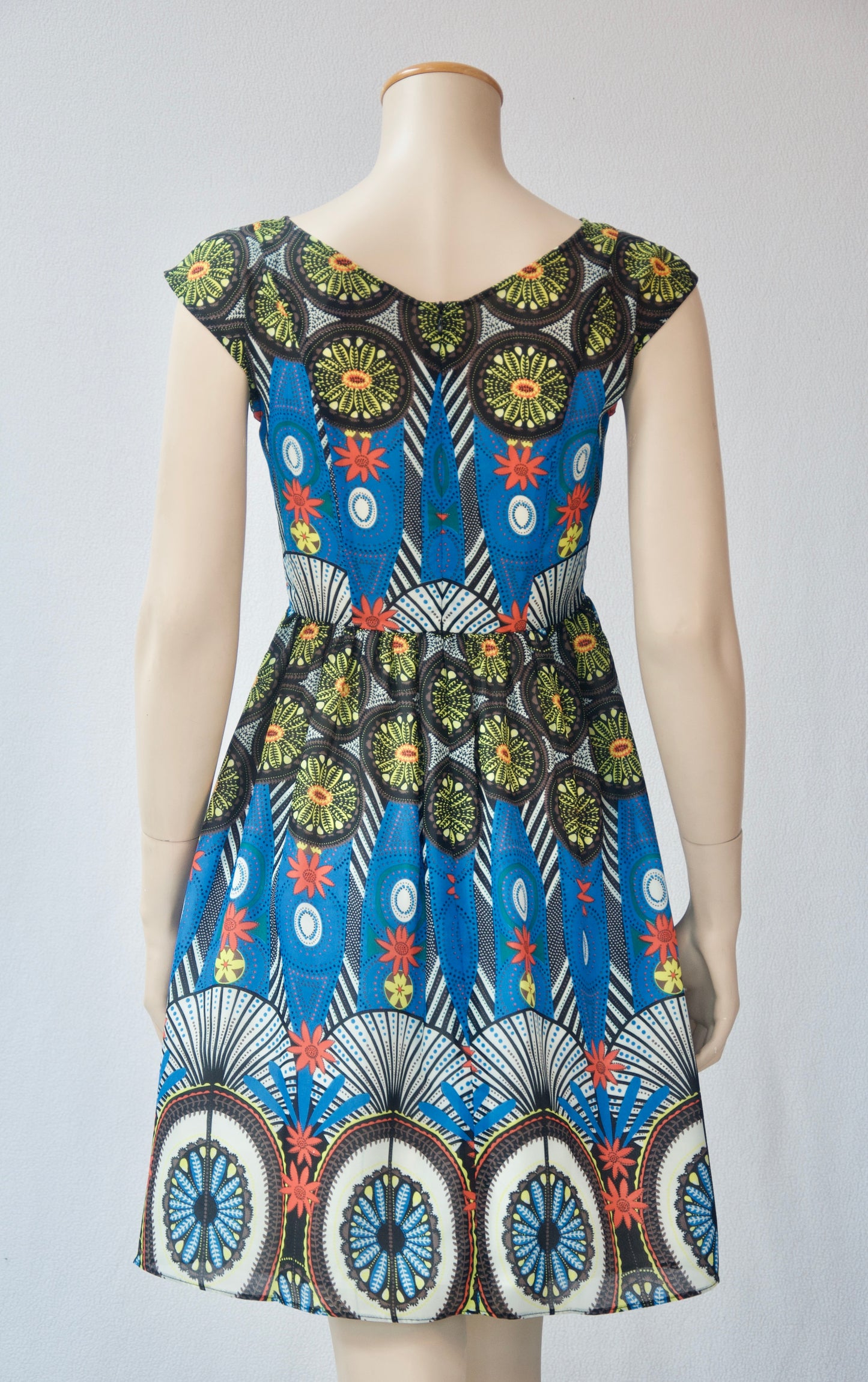 Multi Colored Floral Printed Dress