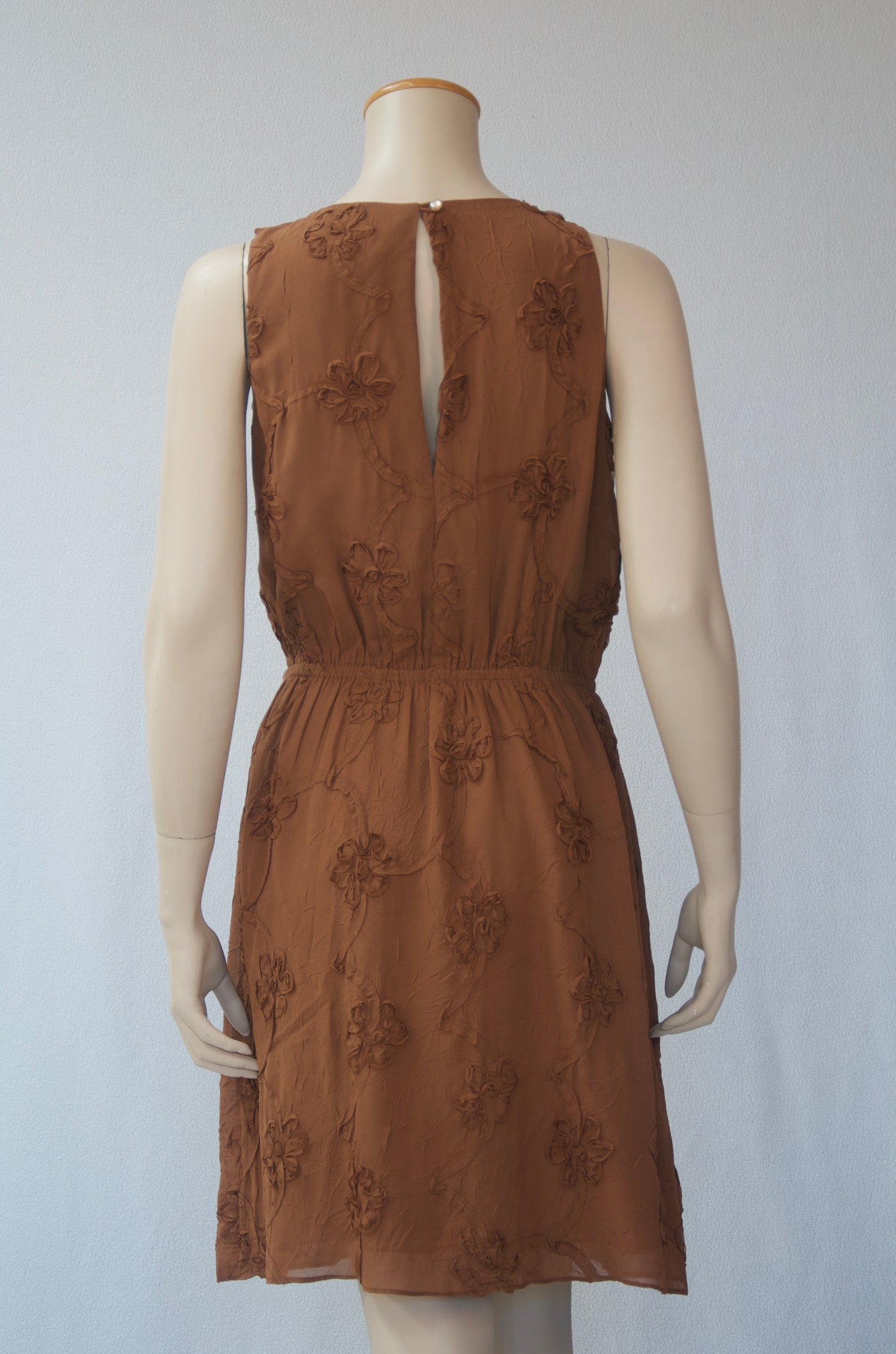 Brown Chiffon Dress