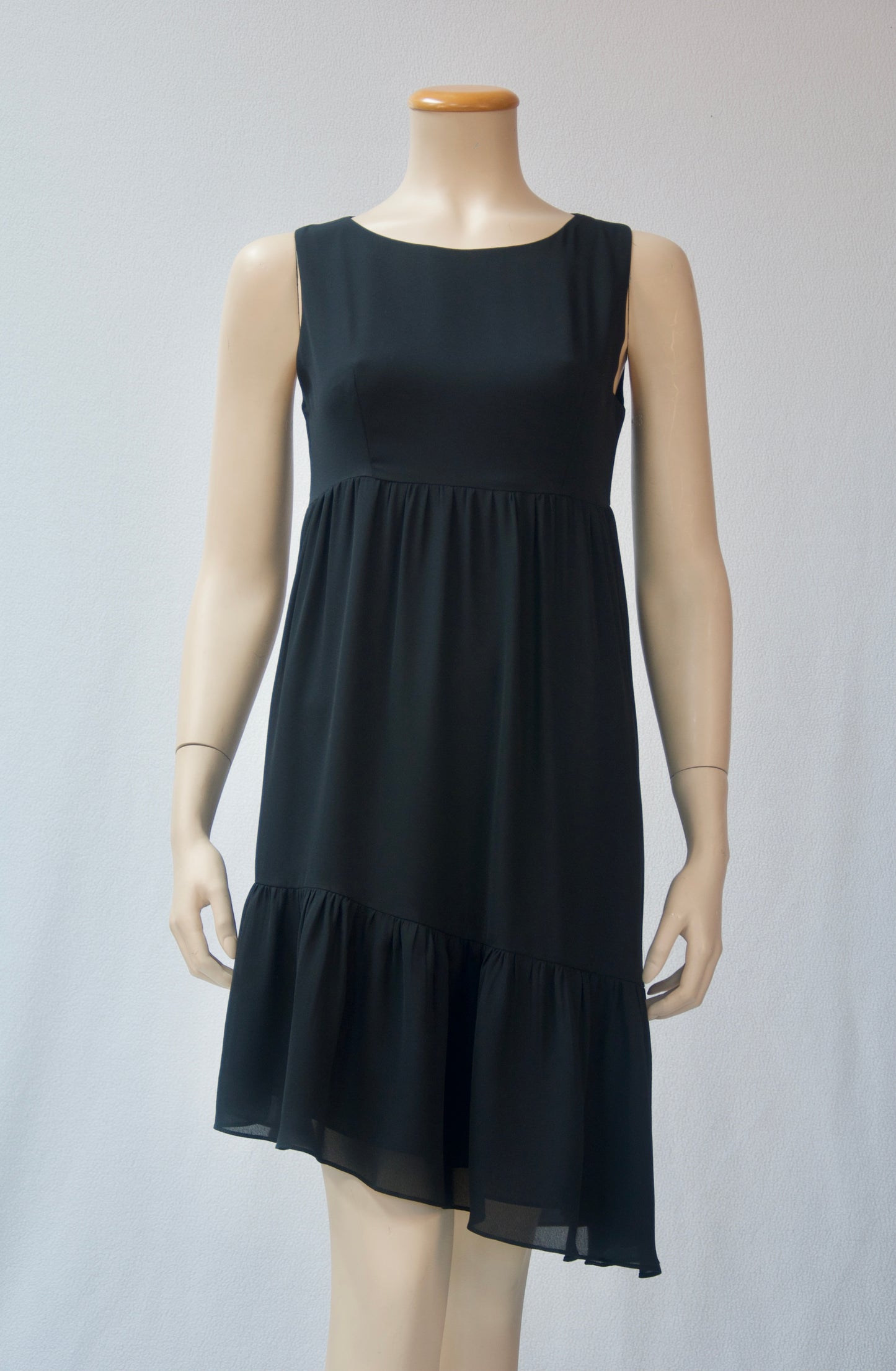 Black Asymmetrical Shift Dress