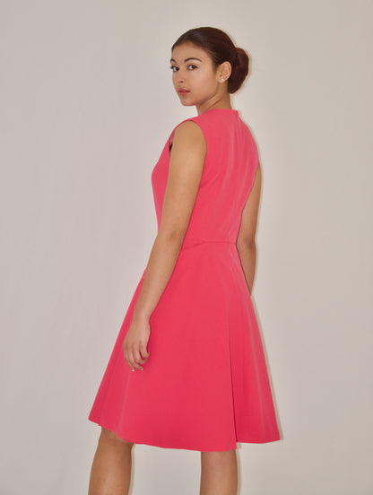 Pink with Button Detail Dress