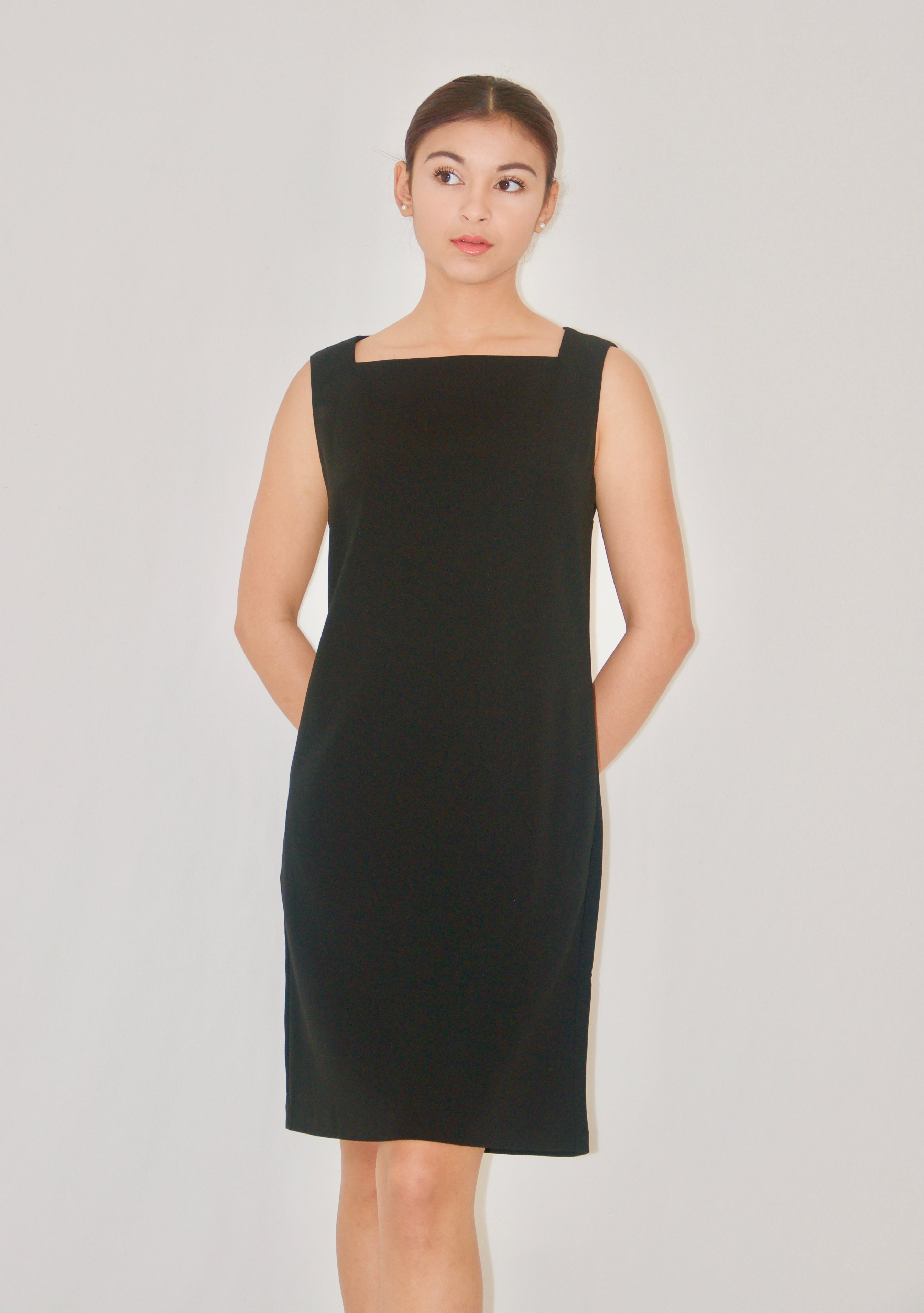 Black Sleeveless Shift Dress Olivia Dress Black Sleeveless Shift Dress Olivia Dress